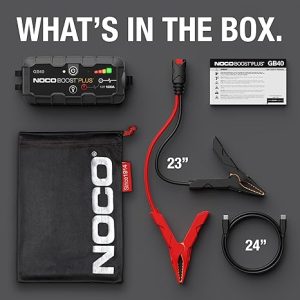 NOCO Boost GB40: 1000A UltraSafe Jump Starter – 12V Lithium Battery Booster Pack