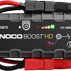 NOCO Boost GB70: 2000A UltraSafe Jump Starter – 12V Lithium Battery Booster Pack