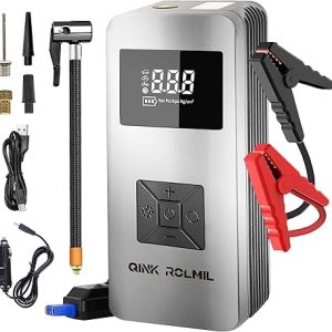 Jump Starter with Air Compressor, 12V 8000A Car Automotive Battery Jump Starter