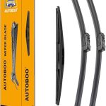 AUTOBOO 26"+16" Windshield Wipers with 12" Rear Wiper Blade Sets