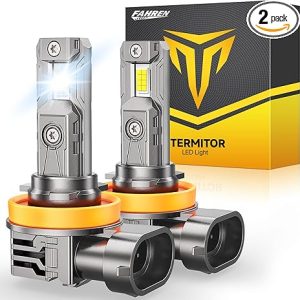 FAHREN Upgraded H11/H9/H8 bulbs, 𝟓𝟎𝟎𝟎𝟎𝐋𝐌 𝟗𝟎𝟎％ Brighter